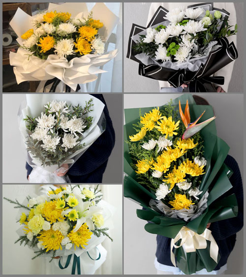 贵州毕节市黔西县莲城街道龙潭社区白事花束代送